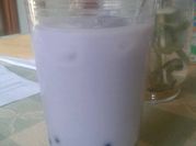 A picture of taro bubble tea