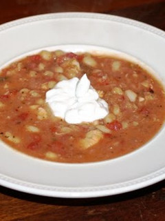 A picture of Crock Pot White Chicken Chili.
