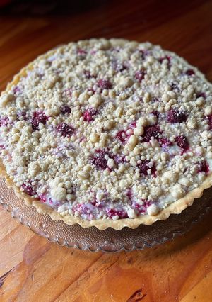 Una foto de Kuchen de frambuesa