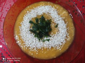 Foto de Sopa/ creme de batata salsa