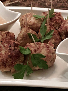 A picture of Pork, Apple and Couscous Meatballs.