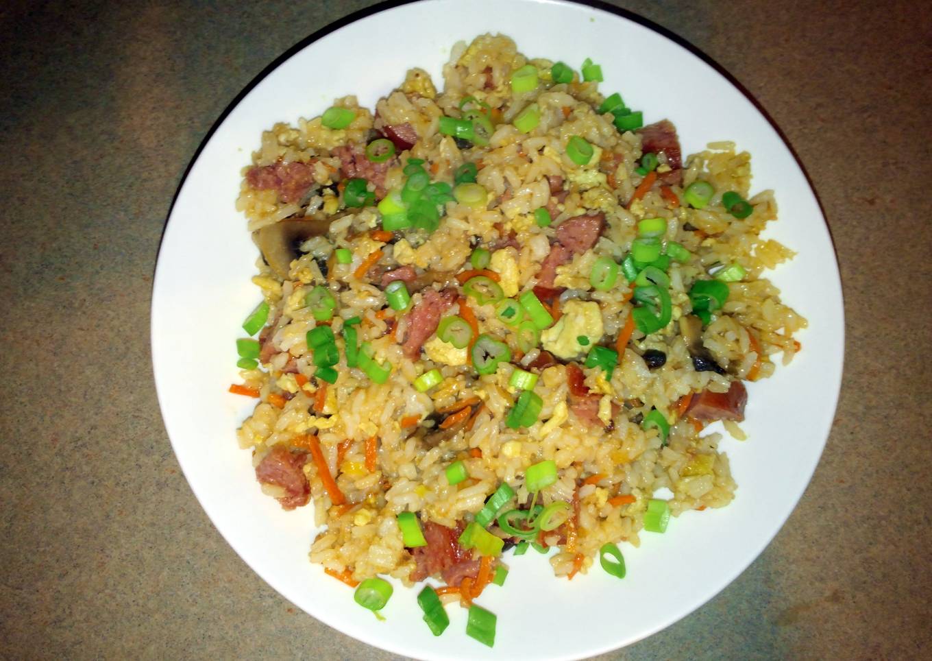 Amylynn's Sausage Mushroom Fried Rice