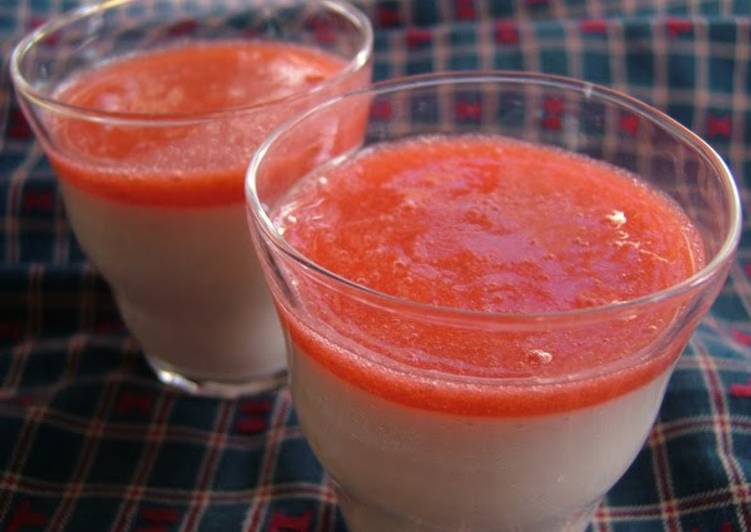 Recipe of Super Quick Homemade Soft Strawberry Mousse with Rice Flour