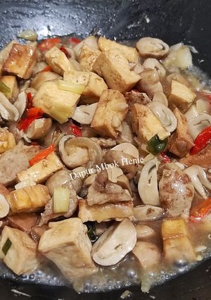 Foto resep Tumis Tahu, Jamur Merang