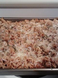 A picture of Chicken Baked Ziti.