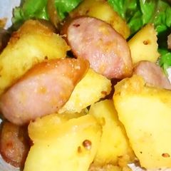 German Potato Salad with Sweet Potatoes A picture of German Potato Salad with Sweet Potatoes.
