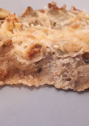 Une photo de Tarte aux poireaux, avoine et tofu