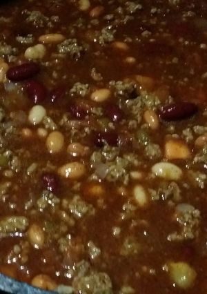 A picture of Iz's Seriously Good Chili.