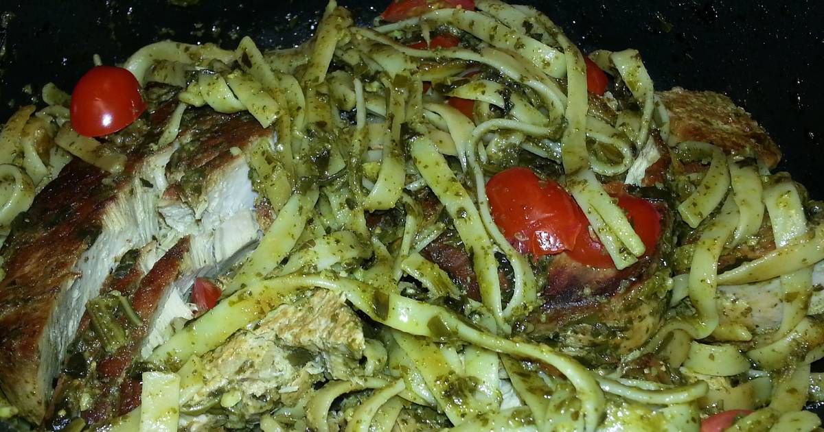 Pesto Fettuccine Tuna Steak Recipe by MrsWhite Cookpad
