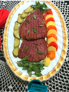 عکسی از دستور استیک گوشت الهام پز
