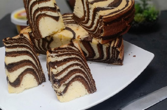 Anti Ribet, Memasak Zebra cake putih telur 🖤 Menu Enak