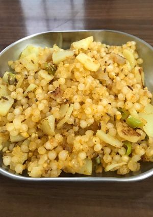 A picture of Sabudana Khichdi.