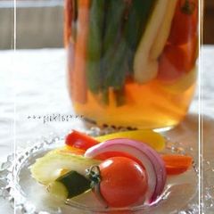 A picture of Pickled Cucumber & Carrot.