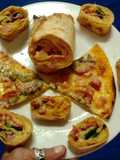 Ladybirds Easy Pizza Threesome . Pizza , Pizza Wraps & Pizza Pinwheels .