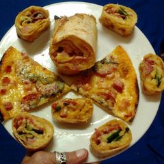 Ladybirds Easy Pizza Threesome . Pizza , Pizza Wraps & Pizza Pinwheels . A picture of Ladybirds Easy Pizza Threesome . Pizza , Pizza Wraps & Pizza Pinwheels ..