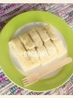 A picture of Egg-Free & Microwave-Steamed Banana Bread for Baby Food.