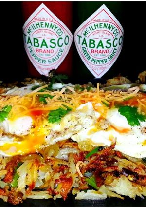 A picture of Mike's Green Chile Hangover Hash.
