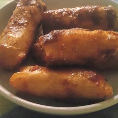 A picture of Sweet Banana Spring Rolls.