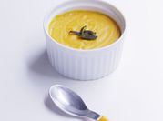 A picture of kabocha squash pudding