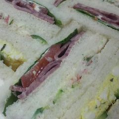 The Cut Edges Are The Key: Beautiful Sandwiches A picture of The Cut Edges Are The Key: Beautiful Sandwiches.