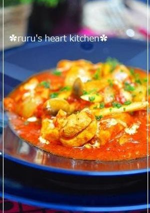 A picture of Chicken Tomato Stew with Oregano.