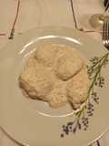 Solomillo a la crema de almendras fileteadas