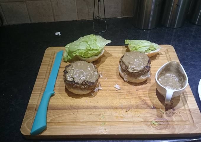 Home made burger patties