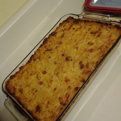A picture of Mrs. Bell's Hashbrown Casserole.
