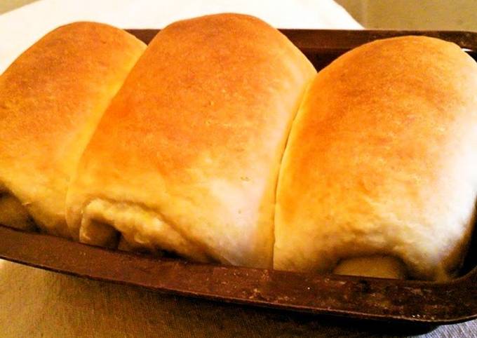 Steps to Make Speedy Easy Homemade Bread Loaf Made in a 100 Yen Poundcake Pan