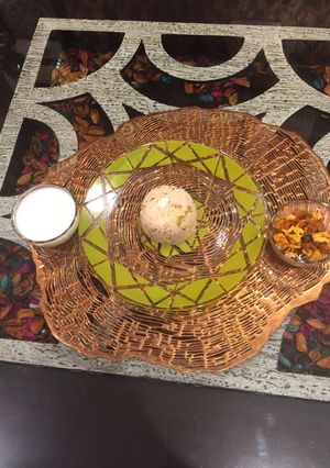 A picture of Navratri saymak rice.