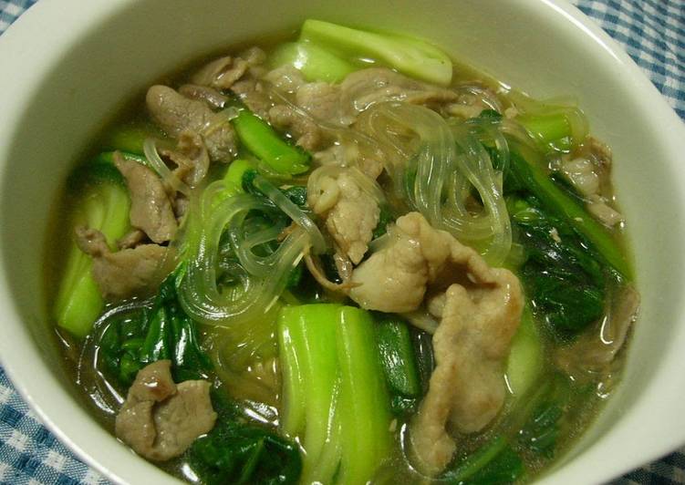 A Really Cheap Dish With Bok Choy and Pork