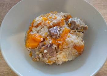 Easiest Way to Cook Delicious  OnePot Pork Ribs Pumpkin Rice