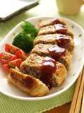 Pan Fried Ground Meat Cutlet Stuffed In Fried Tofu Skin