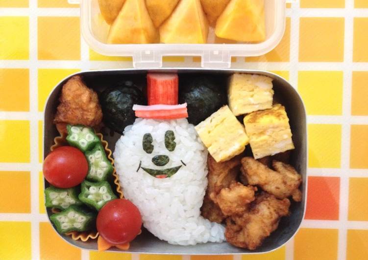 How to Make Award-winning A Bento for a Kindergartener (Halloween Mickey Mouse)
