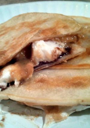 A picture of Gooey desert quesadialla.