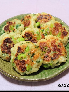 A picture of Edamame and Tofu Patties.
