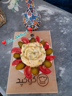 عکسی از دستور سالاد الویه قالبی