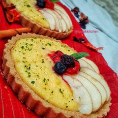 A picture of Mango Firni Tart.