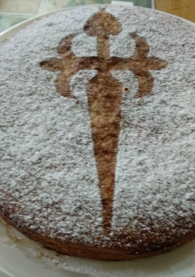 Una foto de Tarta de Santiago