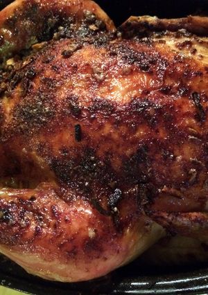 A picture of Sheryl's Onion Baked Chicken.