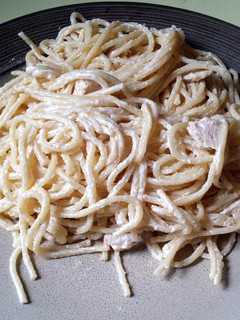 A picture of Quick Creamy Chicken Alfredo Pasta.