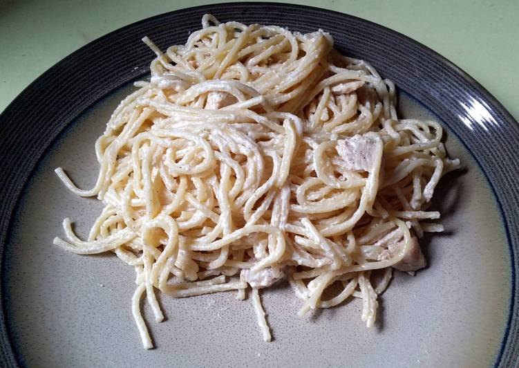 Recipe of Favorite Quick Creamy Chicken Alfredo Pasta