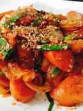 Cheese Sausages Stir-Fried in Sauce
