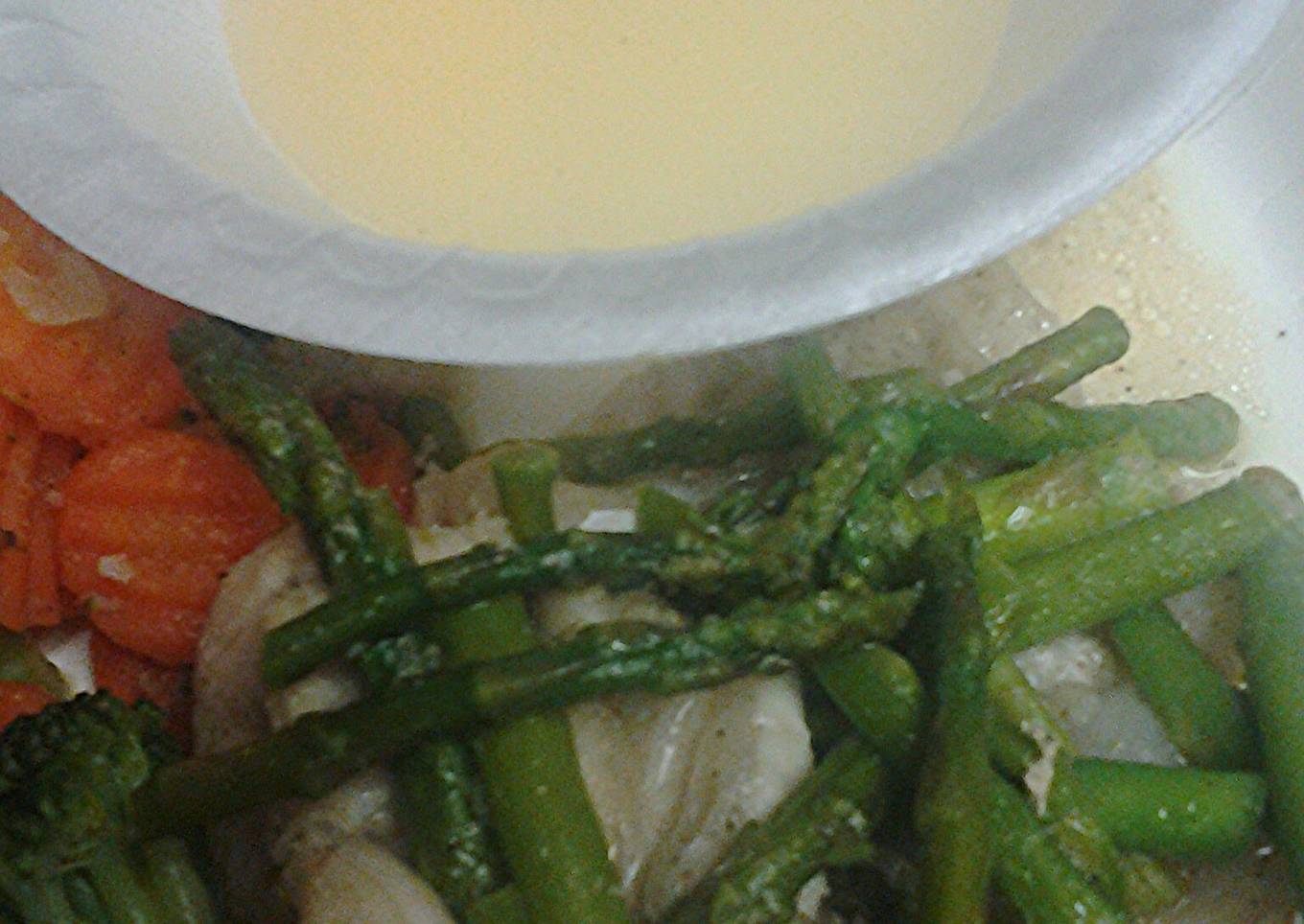 Swai and asparagus