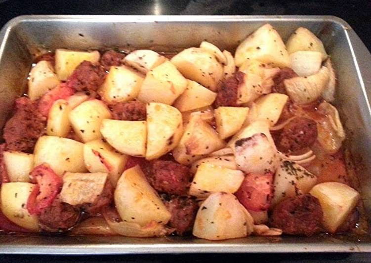 Slow Cooker Recipes for Baked Spanish Chorizo with potatoes