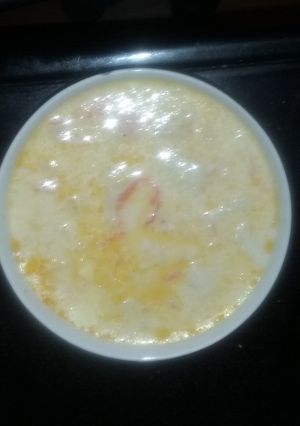 A picture of Crab cheese soup.