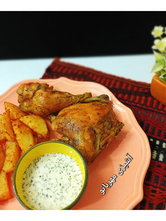 عکسی از دستور مرغ و سیب زمینی رژیمی