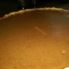 Pumpkin Pie + Pie Crust A picture of Pumpkin Pie + Pie Crust.