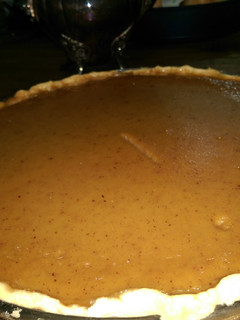 A picture of Pumpkin Pie + Pie Crust.