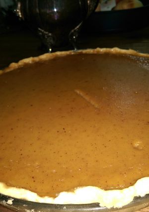 A picture of Pumpkin Pie + Pie Crust.